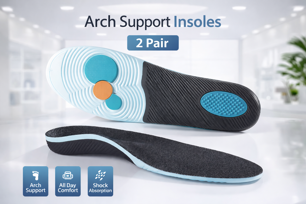 Arch Support Orthopedic Insoles for Men & Women – Shock-Absorbing Sports Shoe Inserts--FirstStep