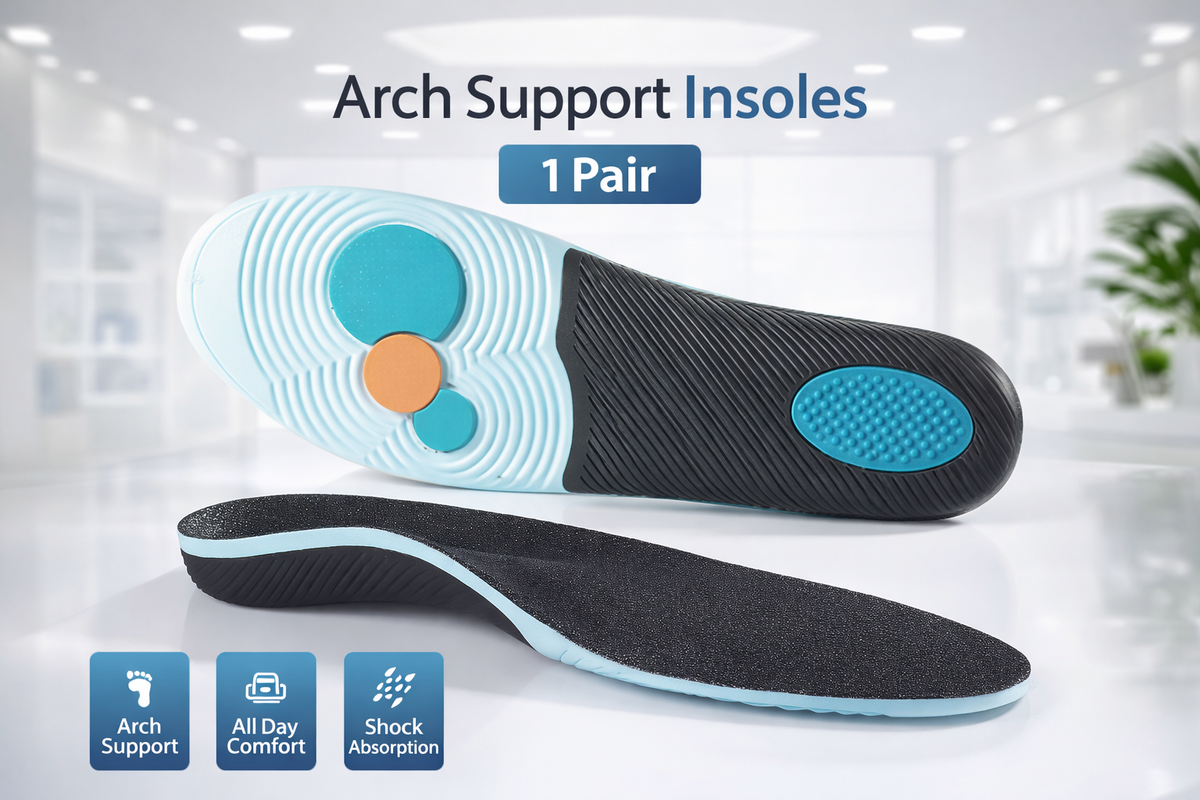 Arch Support Orthopedic Insoles for Men & Women – Shock-Absorbing Sports Shoe Inserts--FirstStep