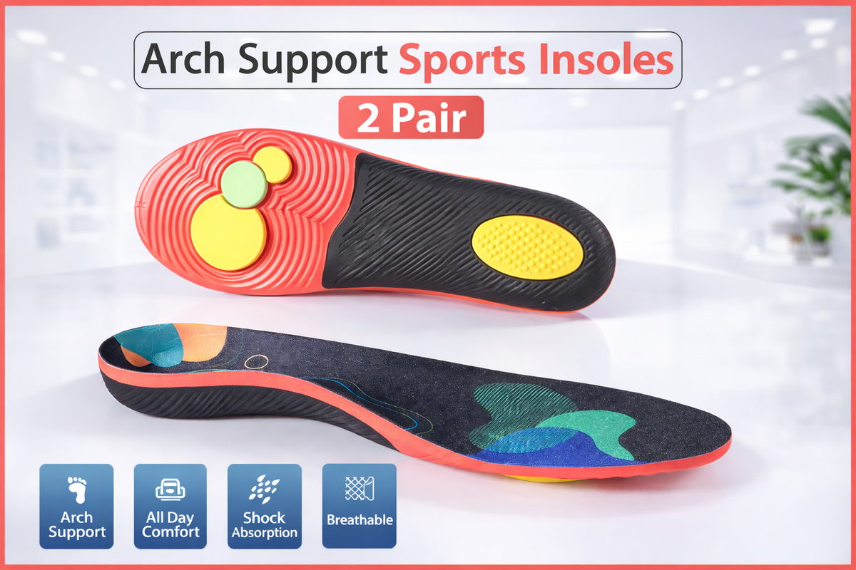 Arch Support Orthopedic Insoles for Men & Women – Shock-Absorbing Sports Shoe Inserts--FirstStep