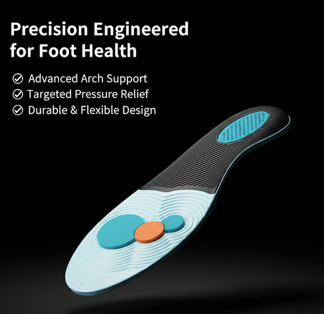 Arch Support Orthopedic Insoles for Men & Women – Shock-Absorbing Sports Shoe Inserts--FirstStep